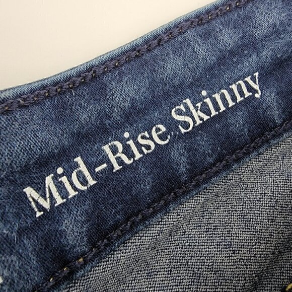 Levi's Women's 14M Mid Rise Skinny Blue Flexible Comfortable Denim Jeans - Picture 7 of 15